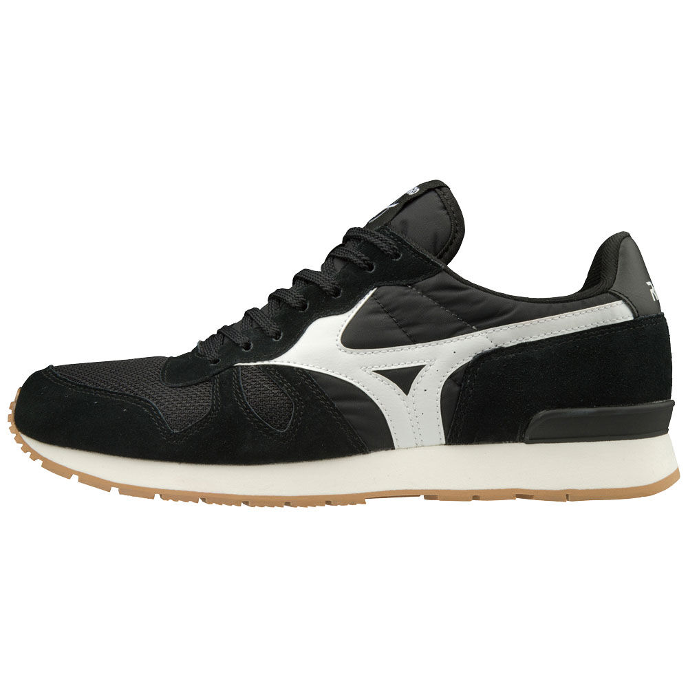 Womens Mizuno ML87 Trainers Black/White Philippines (FMVYHR236)